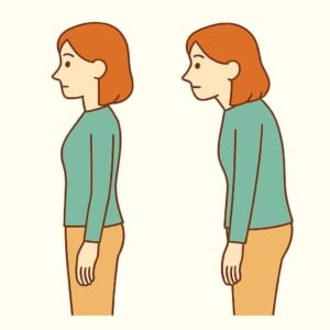 肩こりの原因は姿勢の悪さ